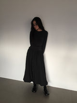 Wool Dot Balloon Skirt (2Colors)