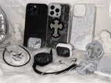 Black Veil Lace AirPods Case