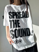 オーバーワールド ビッグレター グラフィック セミクロップ Tシャツ 4カラー