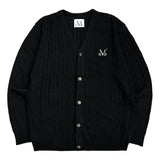 ヘルメスリーVネックケーブルニット UNISEX (4Color)