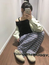YWD ストライプパンツ (2color)