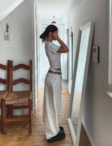 Clear Balloon Wide Cotton Pants