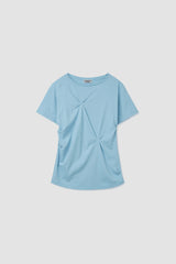 ピンチコットンTシャツ/ スカイブルー