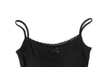 Keto Lace Ribbon Ribbed Sleeveless