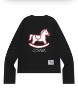 CRAYON PONY GRAPHIC LONG SLEEVE T (4COLOR)