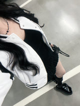 メードアクアブラックネックレス