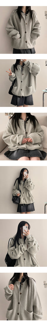RENTO HATCHI Round Pocket Cardigan