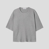  Avin Crop Waffle Short Sleeve T-Shirt 4C