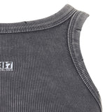 8287 ロゴヴィンテージスリーブレスTシャツ (グレー)