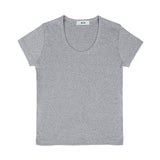 90's カーブドTシャツ (MELANGE GREY)