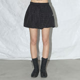 Dot Balloon Mini Skirt (Black) F25QD895