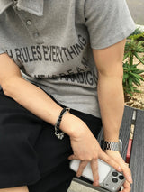 Twail layered chain bracelet