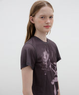 Rose Printed T-shirt - Charcoal