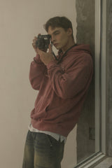 Pigment Wave Logo Hood - Indipink