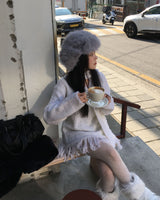 タッセルマフラーニット