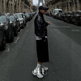 [HFORUS MADE] Armor Cut Off Bermuda Pants IN BLACK