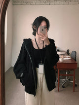 [BELLIDE MADE] Spring ver, two-way overfit zip-up hoodie