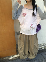 Flower Raglan T-Shirt