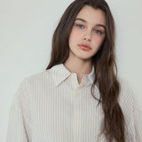 Bohemian Stripe Shirt_Ivory