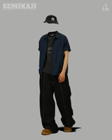 DEE Crop Roll-up Half Work Shirts