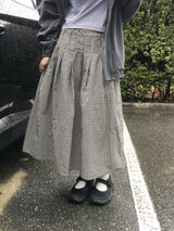 Preppy Vintage Check Skirt (2c)