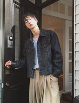 Creep Vintage Leather Trucker Jacket