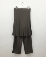 Vermel pleated skirt pants (2color)