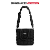 SGS NOIR PUFFER TOTE BAG