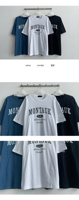 Ica レタリング半袖Tシャツ