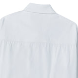NOMANTIC LOGO STITCH DETAIL SHIRT WHITE