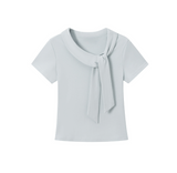 Rovia Asymmetric Tie Tee