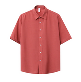 Lori Linen Oversized Fit Short Sleeve Shirt Shirt