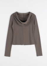 RIB SLIM HOOD ZIP-UP