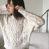 Nata Bokashi Twisted Round Knitwear
