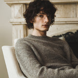 ALPACA SHAGGY KNIT MOCHA