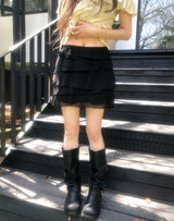 Morin Wavy Layer Frill Skirt