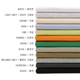 LMN USA コットンスリットオーバーサイズフィットロングスリーブTシャツ(12 colors)