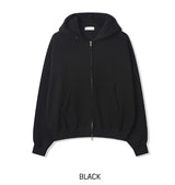 ノア ブラッシュド ツーウェイ フード ジップアップ