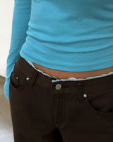 Lace Sagging Wide Pants (2C)