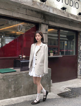 Back Slit Tailored Single Jacket (3color)