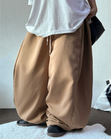 SLACKS 🥠 サイドスナップバルーンロングパンツ 🍰🤎🩶🖤4COLOR