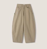 Cottie Flip Back Pocket Curved Cotton Pants