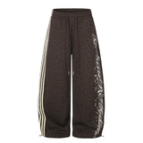 Zoe Leopard Track Wide Pants