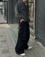 バルーンパッチカーゴパンツ(チャコール)