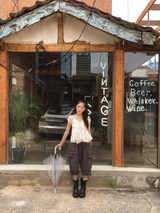 Kine Shirred Bermuda Pants (3color)