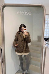 ダークブラウンプードルファージャケット