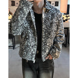 [HANDMADE] サークルパターンウールジャケット (2color)