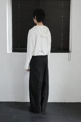 slit hoodie top