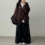 Oz American flag No. 80 ping-pong string line wide pants