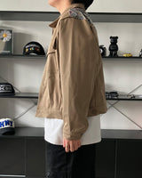 [Free Shipping]STジャガードクロップデニムジャケット (2C)